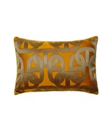 Współczesna miękka pomarańczowa łańcuch elipse talia poduszka poduszka 30x50 cm dom Deco sofa krzesło samochodowe Lędba Living Cushion Cover Sprzedaj B6927940