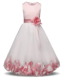 Girl039s Sukienki 410 lat Dzieci kwiatowe Druhny Sukienki na dziewczyny Wedding Elegancki imprez