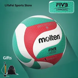 Molten storlek 4 5 Volleyball V5M5000 4000 Soft Touch Standard Match Training Volleyballs Youth Adults Beach Balls Free Air Pump 240301