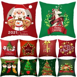 Pillow Home Decor Christmas Pillowcase Decorations Collection Printed 45x45cm Funda De Almohada