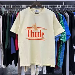 Maglietta da uomo designer rhude uomini maniche corta rhudes camicie top top top rhude thirt donna oversize rhude top