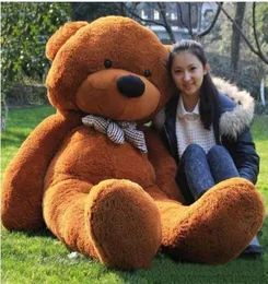 novo URSO DE PELUCHE DE 63 PÉS RECHEADO CLARO MARROM GIGANTE JUMBO 72quot size160cm presente de aniversário2637660