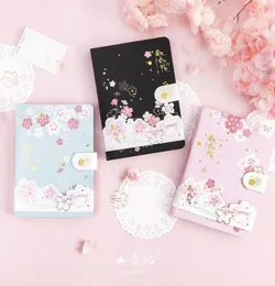 Blocco note Arrivo Sakura Cherry Blossoms 112 fogli Kawaii Diario Journal Notebook Bullets Planner Blocco note Escolar Papelaria Station6093188