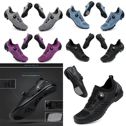 Designer Ciclismo Sapatos Homens Esportes Dirt Road Bike Sapatos Flat Speed ​​Ciclismo Sapatilhas Flats Mountain Bicycle Footqwear SPD Cleaves Sapatos 36-47 GAI