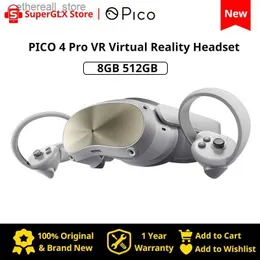 VR/AR -enheter PICO4 PRO VR EARPHONES 8GB+512 GB Support Eye Tracking Facial Expression Capture 6dof Integrated Pico4 Pro VR Earphones Q240306