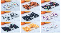 2019 Halloween Children039s bandana Bowtie Cinto de Cabelo Tecido Impressão Abóbora Ghoast Fantasma Acessórios de Vestuário Headwear 35 de2263680