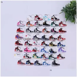 Keychains & Lanyards 14 Colors Sneakers Shoes Keychains 7 Generation Basketball Key Chain Charm Car Keyrings Jewelry Accessories Gift Dhbfd