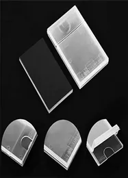 Заводские коробки Пластиковый держатель для визитных карточек Прозрачный карманный чехол Тонкий кошелек Переносные коробки для визитных карточек для мужчин1238718