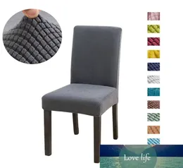 Solid Jacquard stol täcker spandex för bröllop matsal kontor bankett housse de chaise stol cover5077415