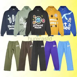 Hoodies للرجال Sweatshirts مصمم هوديز مكسورة كوكب هوديي تي القمصان ثلاثية الأبعاد غرافيتي رسائل غلة