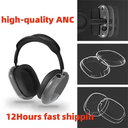 AIRPOD 용 ANC 헤드 밴드 헤드폰 액세서리로 최대 품질 투명 TPU 솔리드 실리콘 방수 보호 케이스 AirPod Maxs 헤드폰 케이스