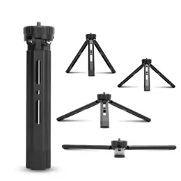 Pography Mini Metal Tripod Aluminium Aluminum Aluminum Alloy Desktop Stand DSLR ILDCカメラカムコーダープロジェクター240306用の14インチのネジ付きTripod