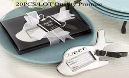 20Pcslot Wedding favors Airplane Luggage Tag in Gift Box with suitcase tag for Wedding gifts and Party Favor Qualit3854644