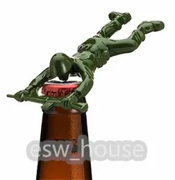 Green Army Man Bottle Bottle Bottier W kształcie barmana Barman Beer Soda Butelki Otwieracze Man Prezenty2437667