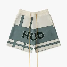 Projektant Fifth Sets Spodnie dresowe luźne i wygodne moda popularna letnia męska siłownia Rhude Shorts Haruku Casual Hip Hop Streetwear 8227
