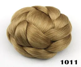 Chignon integrale sintetico chignon parrucchino coque cabelo Donut Posticci elastici per capelli colore 10115837554