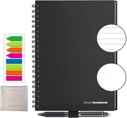 Newyes SMART REUBLABLE DOBORT SPORAL A4 BOOK PACK NOTEPAD POCKEBOON DIARY JOURITION SCHOOL SCHOOL GIFT NEW6719883