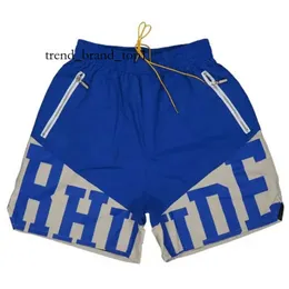 Rhude Shorts Designer Shorts Męskie Koszykówka Krótkie spodnie 2023 LUSURYS Summer Beach Palm Letter Street Modne spodnie Mody Wysokiej jakości marka Rhude 3921