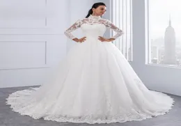 Vestido de noiva High Seck IIIUSION WAK SUKIENKA WEDOWY DŁUGO SUKIEDA KONTROWA SUNT BAIL SUNTS SUKE DE MARIAGE9127781