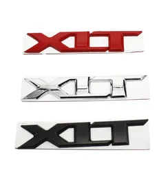 1 st XLT Metal Car Sticker 3D Badge Decal Auto Tailgate Emblem Chrome Red Black7434991