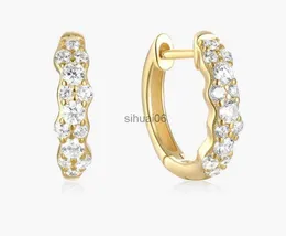 Stud stud Roxi S925 Silver Carring غير منتظم نصف Micro inclaid ear arics Women Bijoux Femme TENTANCE 2024 YQ231211 240306