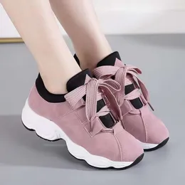 2024 Spring New Womens Shoes Casual Shoes Korean Edition Student Thick Sole Sports Shoes Running Shoes Womens Single Shoes Trendy Shoes