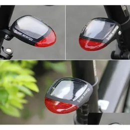 Altra illuminazione esterna Luce per bici Alimentazione solare LED Coda lampeggiante posteriore per bicicletta Lampada da ciclismo Avvertimento di sicurezza Bisiklet Aksesuar410249 Dhsrj