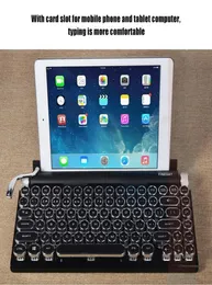 83 Key Dot Retro Macchina da scrivere Tastiera Senza fili Bluetooth Tastiera meccanica gamekeyboard Teclado mecnico de mquina de escribir9368064