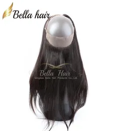 360 кружевная фронтальная застежка, прямые бразильские малайзийские девственные человеческие волосы, натуральный цвет, можно красить, высший класс, фронтальные волосы juliench2449604