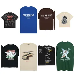 Tshirtの夏の男性を代表するハートルーズティーファッションブランドトップカジュアルシャツLuxurys代表衣料品ストリートTシャツrua