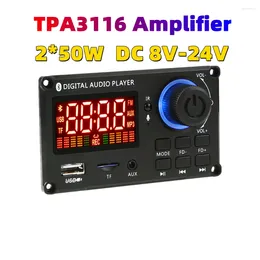 Dekoder wzmacniacza 50 W 12V Bluetooth 5.0 CAR FM Moduł radiowy Obsługa TF USB Aux WAV/WMA