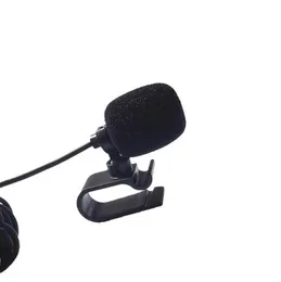 Profissional microfone de áudio do carro 35mm jack plug microfone estéreo mini microfones externos com fio para rádio dvd automático 3m long1271537