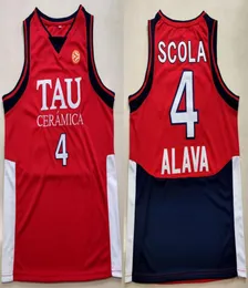 Luis Scola 4 Tau Ceramica Retro Basketball Jerseys Mens Stitched Custom Any Number Name1021940