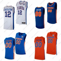 Personalizado NCAA Florida Gators College Basketball Jerseys Denzel Aberdeen Bennett Andersen Walter Clayton Jr.