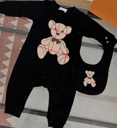 Casual Designer Coveralls Newborn BiB Set Baby Boys Girls Romper Spädbarn kläder barnkläder Rompers Toddler Jumpsuit Child Bodysu2963960