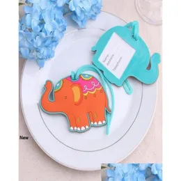 Bomboniera 50 pezzi Elefante fortunato Lage Tag Bomboniere per baby shower Omaggi di nozze Regalo Compagnia aerea Regali creativi Rra19095613953 Drop Deli Dhx60