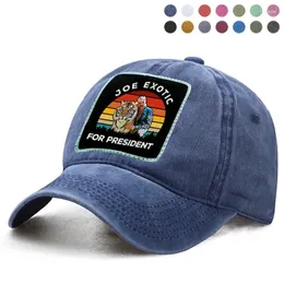 볼 캡 Joe Exotic Presiden Tiger King Baseball Cap Dad Trucker Solid Snapback Hat Woman Berets Casquette Gorras Hats