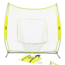 Andra idrottsartiklar Athletic Works 7 Ft X7 Hit Pitch Training Net för baseball och softball skyddande SNS Drop Delivery Sport utomhus DHWDU