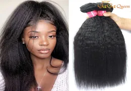 كامل بيرو غريب الشعر مستقيم 3 حزم Coase Yaki Peruvian Human Hair Bundles Weaves Gagaqueen8526850