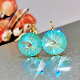 Trend Crystal Fashion Drope kolczyki wykonane z austriackiego kryształu dla dziewcząt impreza projektantka Bella Dangle Enings Christmas Bijoux 240226