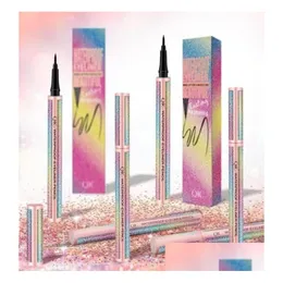 Eyeliner 20pcs 4D Star Eyeliner Makeup Liquid Line Pen Szybki sucha wodoodporna rzęsy Rozciągnij Zestawy Dziewczęce Pencil Tools9971650 Drop Gelive Dha3M