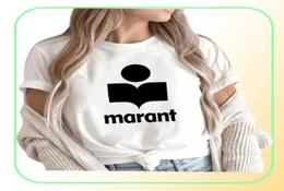 Summer Marant Tshirt Kvinnor överdimensionerad bomull harajuku t -shirt oneck femme kausal tshirts mode märke lös tee263c65494856515992