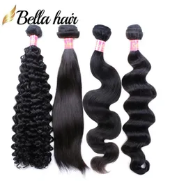 brazilian hair bundles weaves curly wavy straight body wave loose deep 3pcs virgin remy human hair extensions double strong weft b1572106