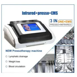 Hot 3 In1 Far Infrared Pressoterapia Ems Elétrica Estimulação Muscular Sauna Pressão de Ar Pressoterapia Drenagem Linfática Máquina de Emagrecimento Corporal541