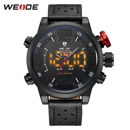 Prezent Weide Męski kwarc mody LED LED Display Top marka luksusowy oryginalny skórzany pasek wojskowy zegarek armia clo273v