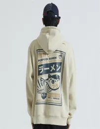 Erkek Hoodies Sweatshirts Moda Japon tarzı kalınlaşmış kapüşonlu kabarık balık baskısı Men039s Hiphop ile açık spor giyim ceketi 1093522