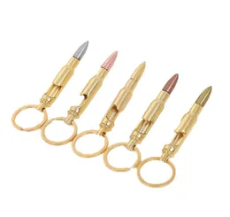 Bullet Bottle Openers Alloy KeyChain Creative Bullet Model Beer Bottle Opener Key Pendant Bar Kitchen Tools4640793