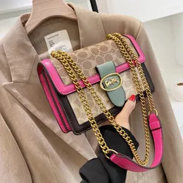 Abendtaschen 2024 Damen Luxus Handtaschen Mode Retro Kettentasche Instagram Vielseitig Umhängetasche Schulter Klein Quadratisch