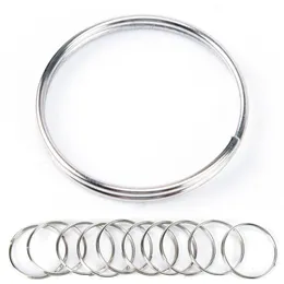 Schlüsselanhänger 50 100 Stück Schlüsselanhänger Split Ring 25mm Schlüsselanhänger Ringe Argolas Para Chaveiro Zubehör für Schlüssel Porte Cle Parts284B