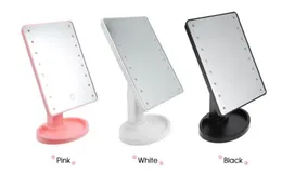 Hot Sale 360 ​​graders rotation Touch SN Makeup Mirror med 16/22 LED -lampor Professional Vanity Mirror Table Desktop Make Up Mirror5745096